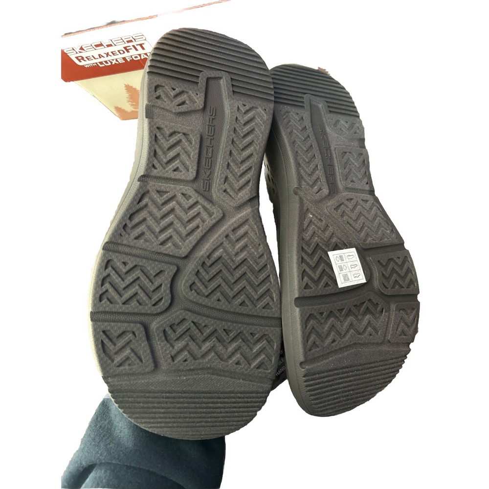 Skechers Relaxed Fit With Luxe Foam Flip Flops Brown 205225/CHOC Men Size 8 - Picture 6 of 7
